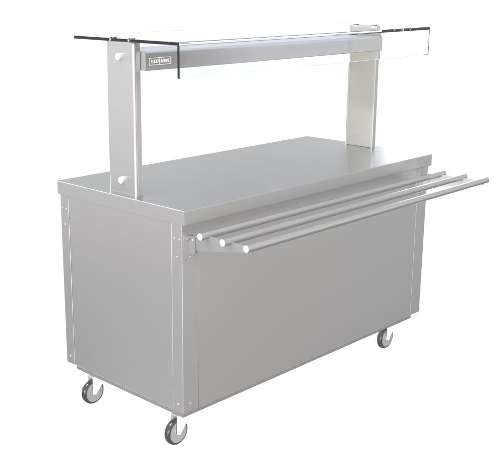 FS-A4 – Flexi Serve Ambient Cupboard with Plain Top and LED Illuminated Gantry