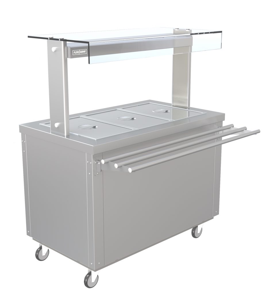 FS-AW3 – Flexi Serve Ambient Cupboard with Chilled Well and LED Illuminated Gantry