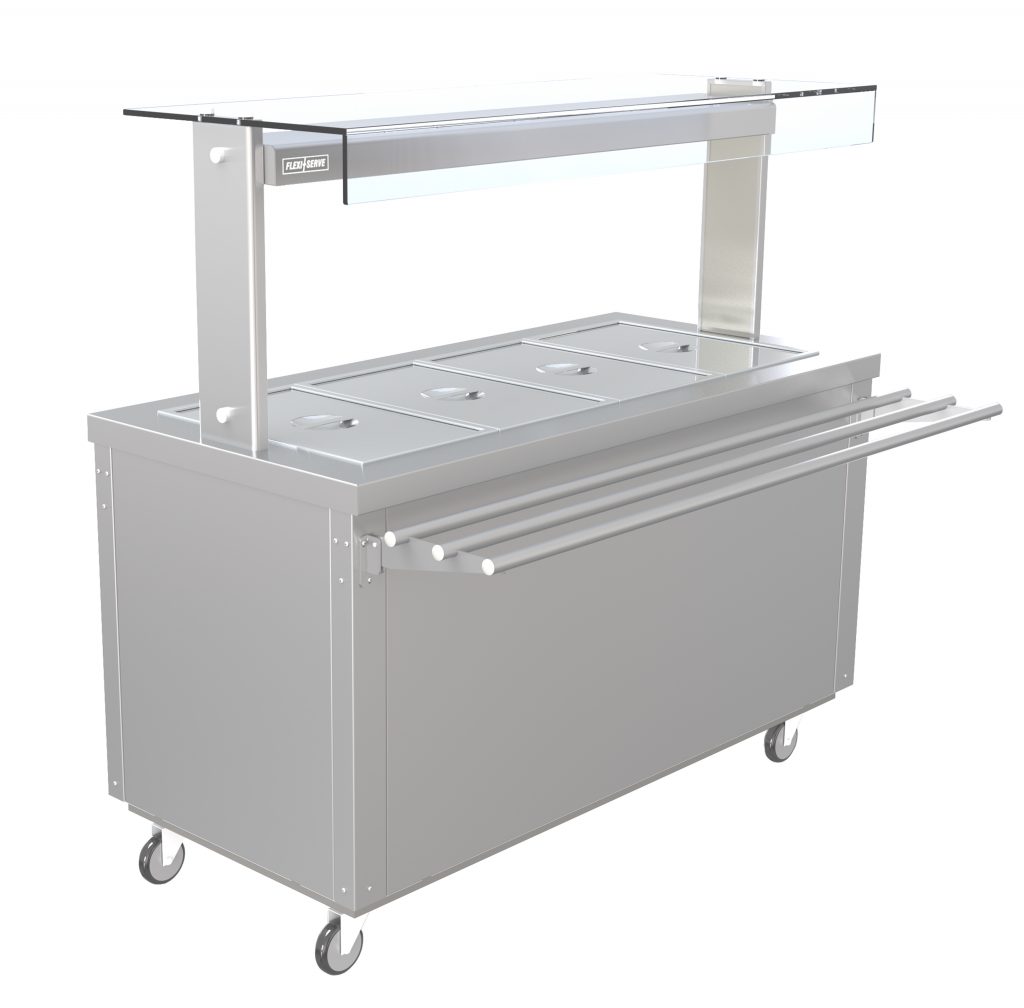 FS-AW4 – Flexi Serve Ambient Cupboard with Chilled Well and LED Illuminated Gantry