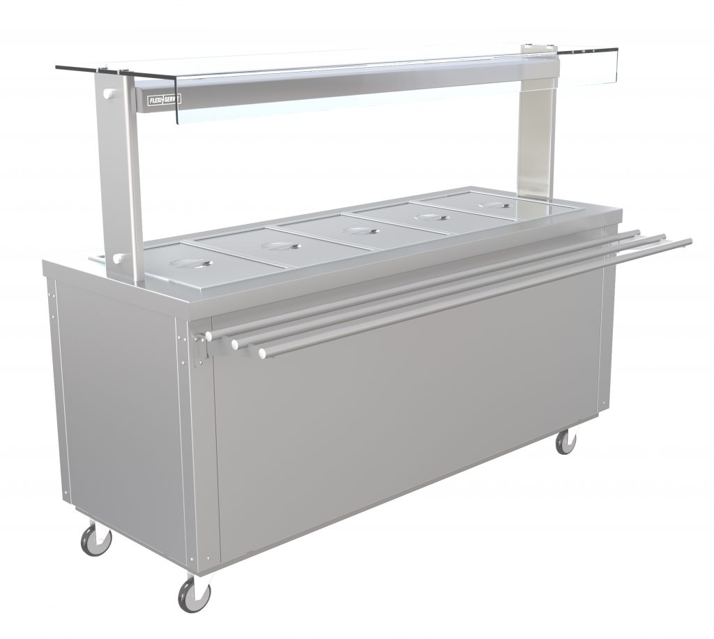 FS-AW5 – Flexi Serve Ambient Cupboard with Chilled Well and LED Illuminated Gantry