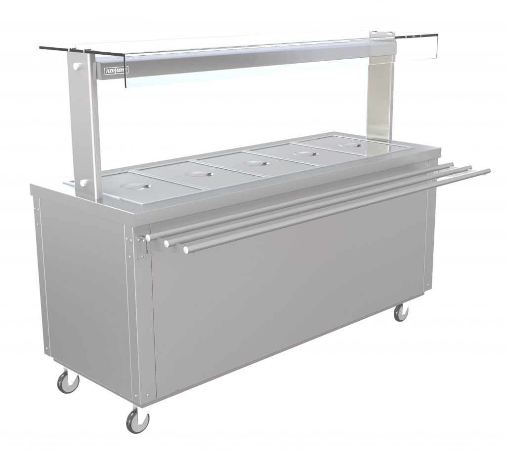 FS-HBW5 – Flexi-Serve Hot Cupboard with Wet Well Bain Marie Top and Quartz Heated Gantry FS-HBW5 – Flexi-Serve Hot Cupboard with Wet Well Bain Marie Top and Quartz Heated Gantry