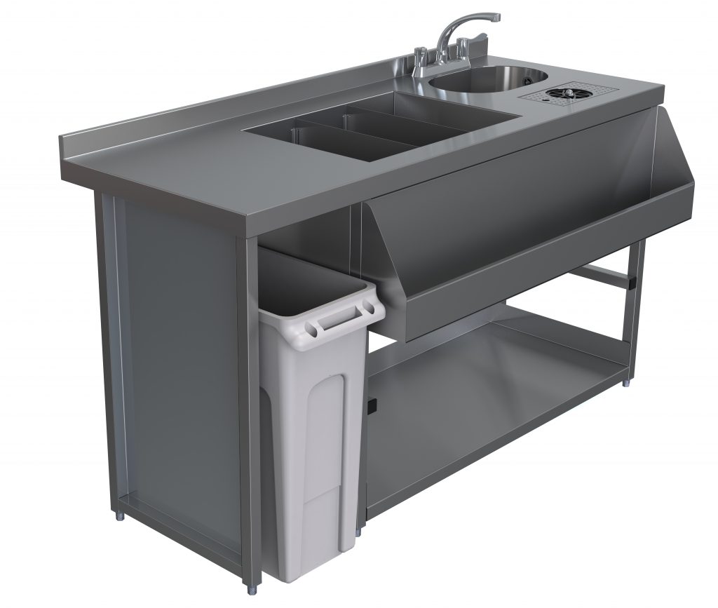 MB-CSV15 Modular Bar Cocktail Station with Bin Void